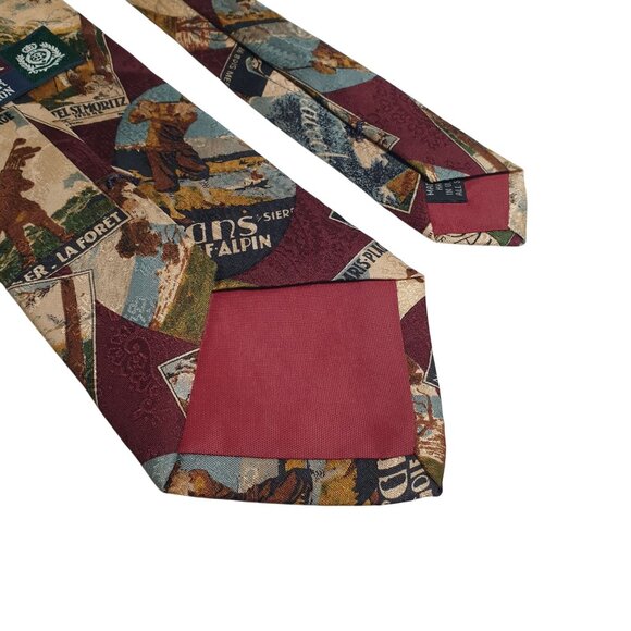 Jos A Bank Vintage Premier Collection Courses Country Club Silk Tie Dad Gift - Picture 6 of 6